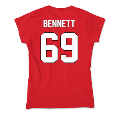 Maryland - NCAA Football : Logan Bennett - Soft Style Women’s T-Shirt-1