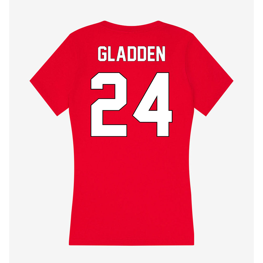 Maryland - NCAA Baseball : james gladden - Women's V-Neck T-Shirt-1