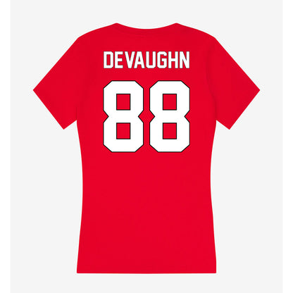 Maryland - NCAA Football : Justin DeVaughn - Women's V-Neck T-Shirt-1