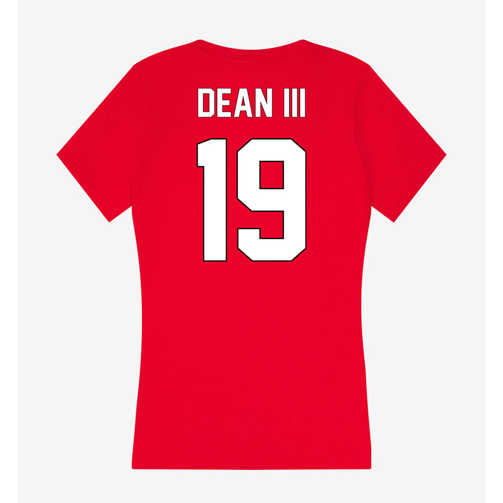 Maryland - NCAA Football : Stephen Dean III - Women's V-Neck T-Shirt-1