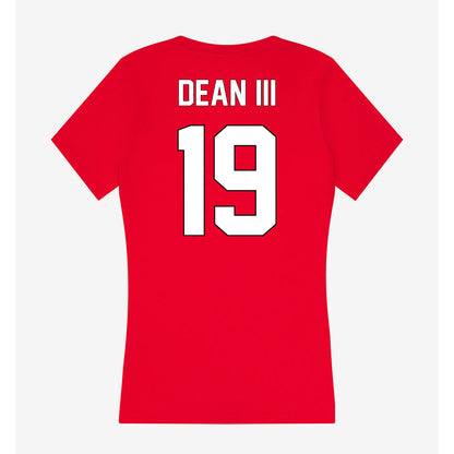 Maryland - NCAA Football : Stephen Dean III - Women's V-Neck T-Shirt-1
