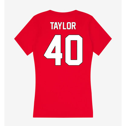 Maryland - NCAA Football : Nahsir Taylor - Women's V-Neck T-Shirt-1
