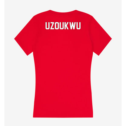 Maryland - NCAA Women's Track & Field : Ogechi Uzoukwu - Women's V-Neck T-Shirt-1