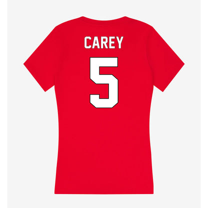 Maryland - NCAA Football : Darrell Carey - Women's V-Neck T-Shirt-1