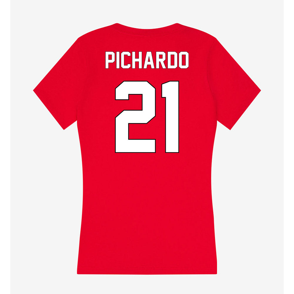 Maryland - NCAA Baseball : Franklin Pichardo - Women's V-Neck T-Shirt-1