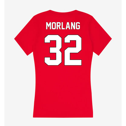 Maryland - NCAA Baseball : Nic Morlang - Women's V-Neck T-Shirt-1
