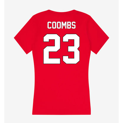 Maryland - NCAA Baseball : Bud Coombs - Women's V-Neck T-Shirt-1