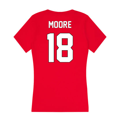 Maryland - NCAA Football : Alex Moore - Women's V-Neck T-Shirt-1