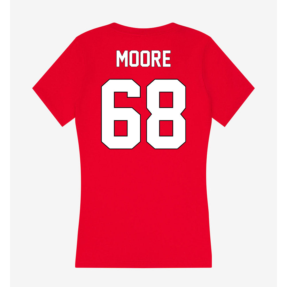 Maryland - NCAA Football : Carlos Moore - Women's V-Neck T-Shirt-1