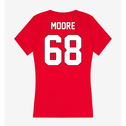 Maryland - NCAA Football : Carlos Moore - Women's V-Neck T-Shirt-1