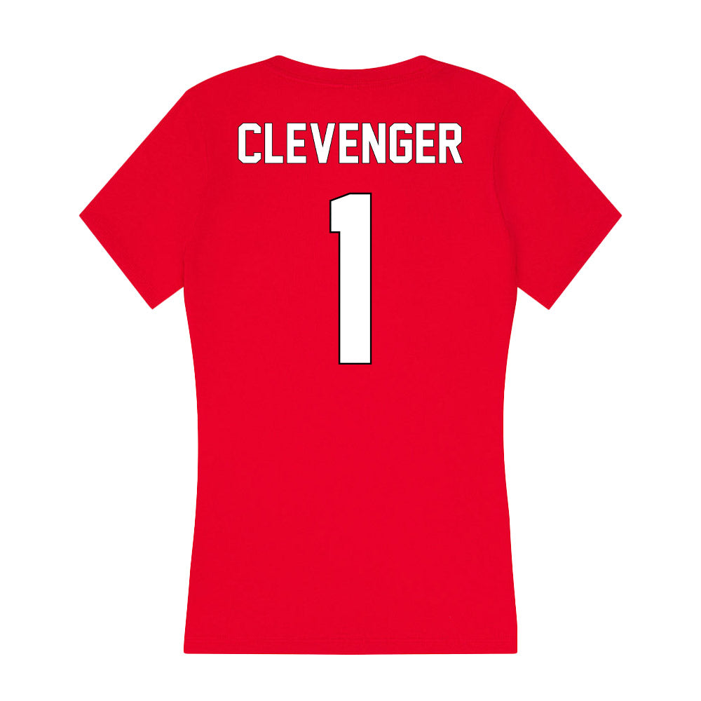 Maryland - NCAA Women's Lacrosse : Maisy Clevenger - Women's V-Neck T-Shirt-1