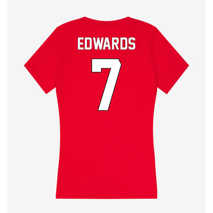 Maryland - NCAA Football : Gavin Edwards - Women's V-Neck T-Shirt-1