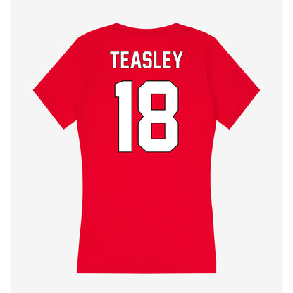 Maryland - NCAA Football : Josiah Teasley - Women's V-Neck T-Shirt-1