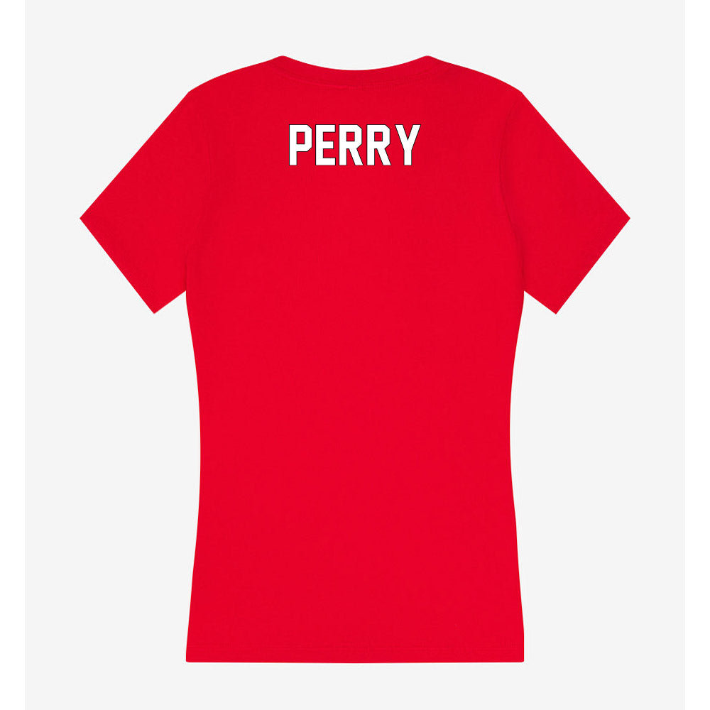 Maryland - NCAA Wrestling : Nathan Perry - Women's V-Neck T-Shirt-1
