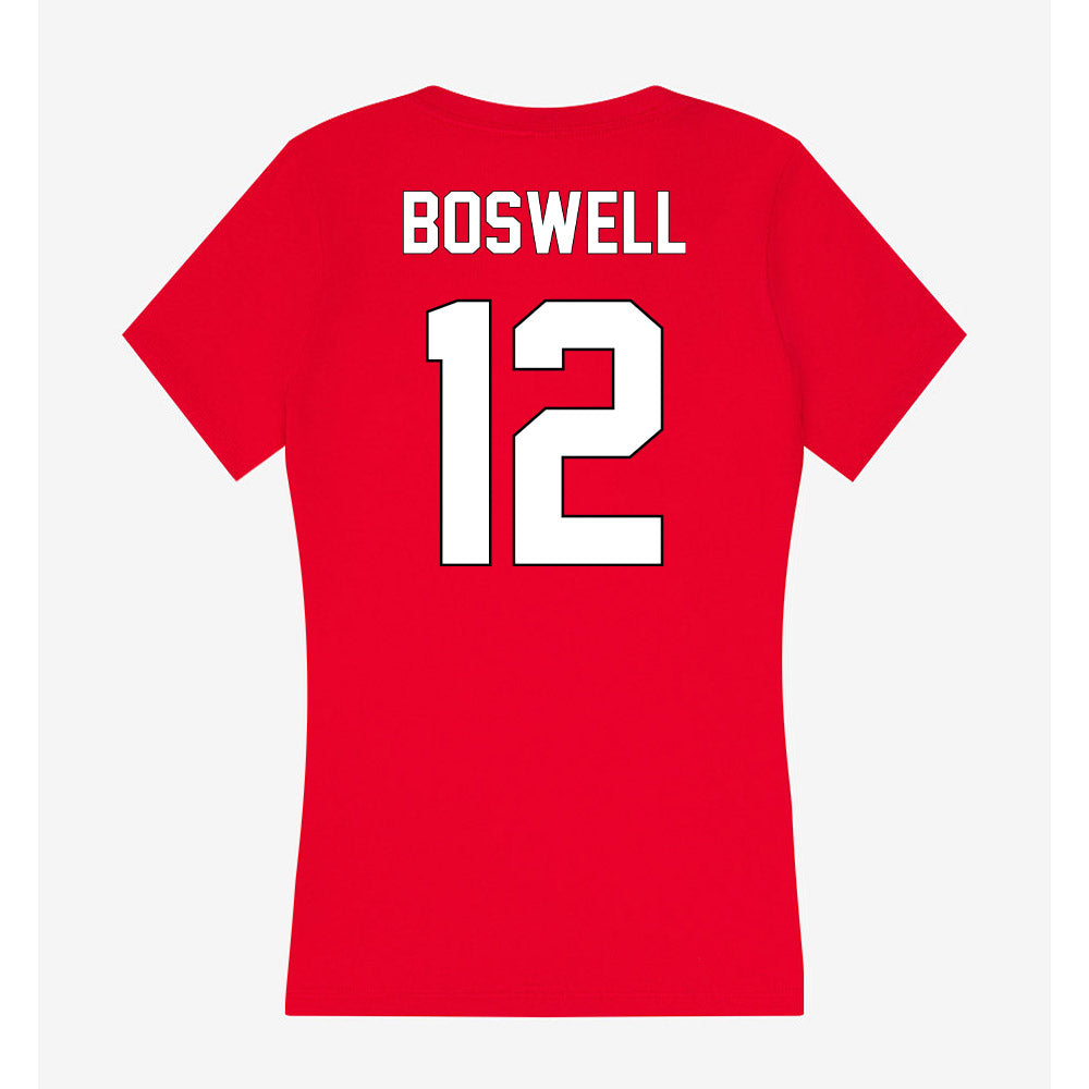 Maryland - NCAA Men's Basketball : Bishop Boswell - Women's V-Neck T-Shirt-1