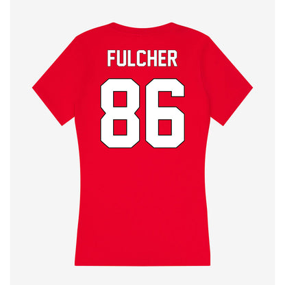 Maryland - undefined : Eli Fulcher - Women's V-Neck T-Shirt-1