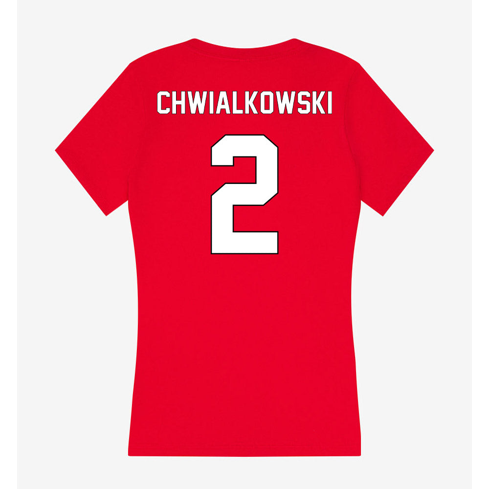 Maryland - undefined : Raina Chwialkowski - Women's V-Neck T-Shirt-1
