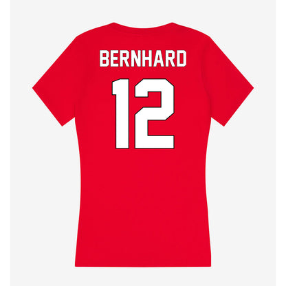 Maryland - NCAA Football : Nathan Bernhard - Women's V-Neck T-Shirt-1