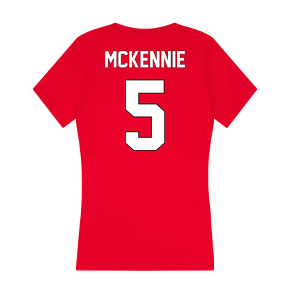 Maryland - NCAA Women's Basketball : Ava McKennie - Women's V-Neck T-Shirt-1