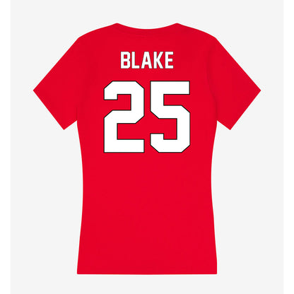 Maryland - Men's Basketball Alumni : Steve Blake - Women's V-Neck T-Shirt-1