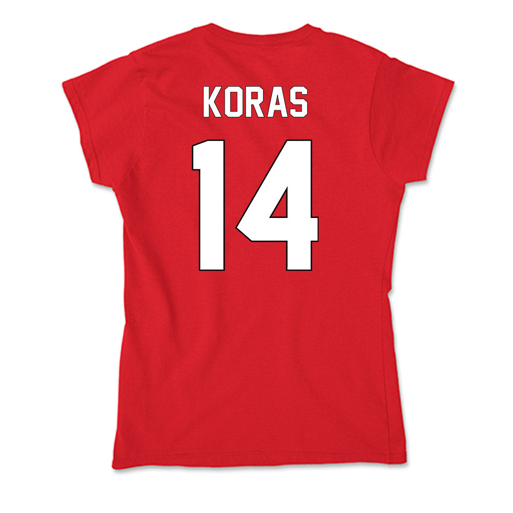 Maryland - NCAA Men's Lacrosse : Charlie Koras - Soft Style Women’s T-Shirt-1