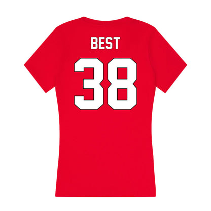 Maryland - NCAA Football : Taylor Best - Women's V-Neck T-Shirt-1