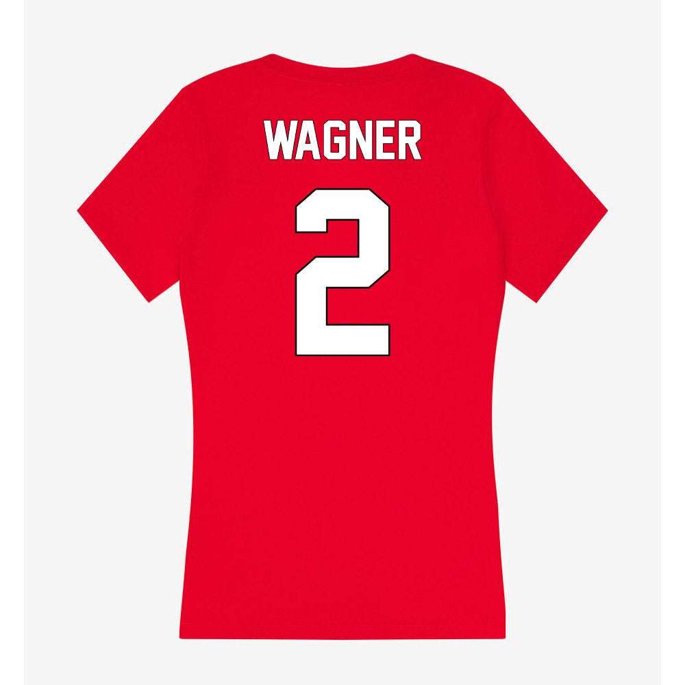 Maryland - NCAA Men's Basketball : Dajuan Wagner - Women's V-Neck T-Shirt-1