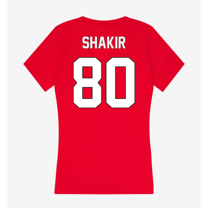 Maryland - NCAA Football : Ejani Shakir - Women's V-Neck T-Shirt-1