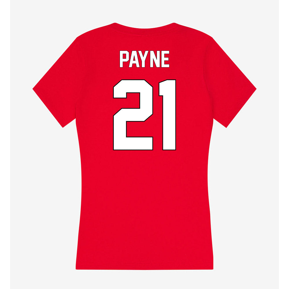Maryland - NCAA Men's Basketball : Pharrel Payne - Women's V-Neck T-Shirt-1