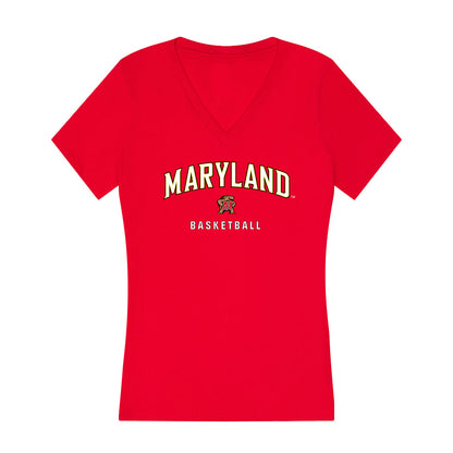 Maryland - NCAA Men's Basketball : Dajuan Wagner - Women's V-Neck T-Shirt-0