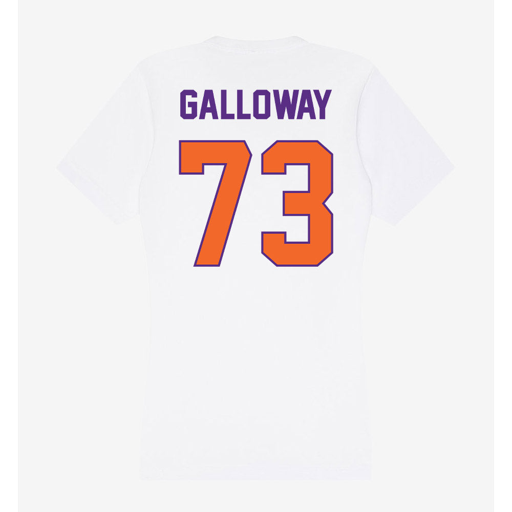 Clemson - NCAA Football : Hayes Galloway - Women's V-Neck T-Shirt-1