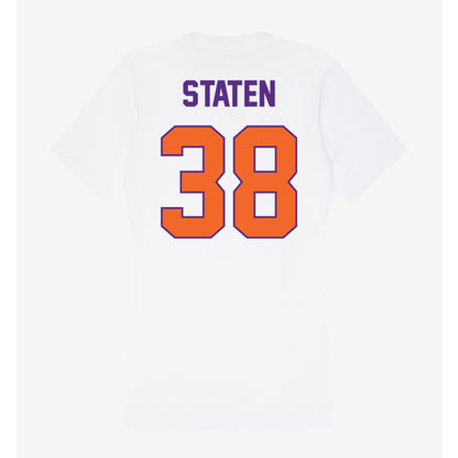 Clemson - NCAA Football : Dominic Staten - Women's V-Neck T-Shirt-1