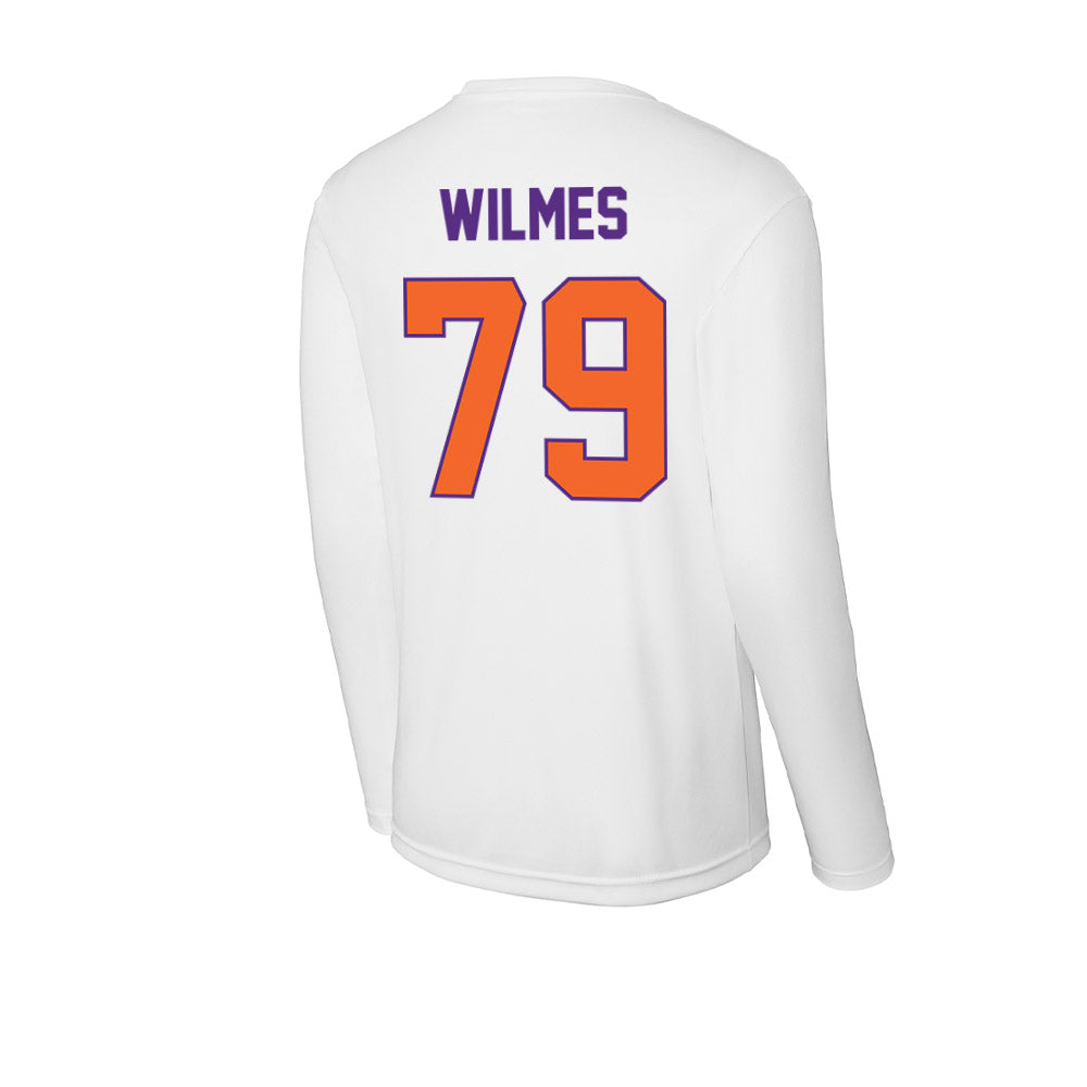 Clemson - NCAA Football : Braden Wilmes - Activewear Long Sleeve T-Shirt-1
