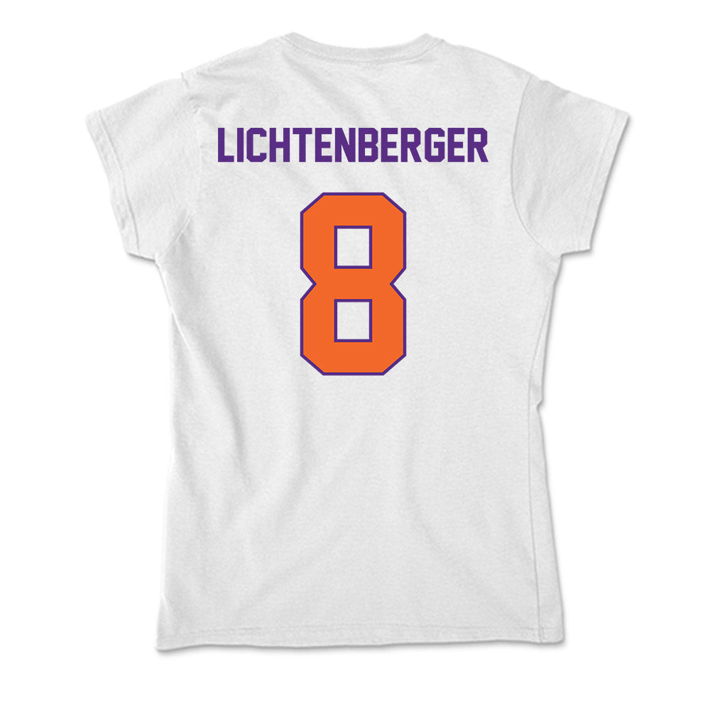 Clemson - NCAA Baseball : Tyler Lichtenberger - Soft Style Women’s T-Shirt-1