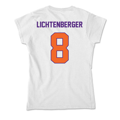 Clemson - NCAA Baseball : Tyler Lichtenberger - Soft Style Women’s T-Shirt-1