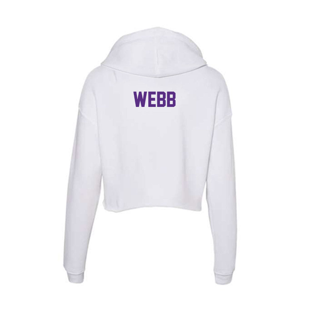 Clemson - NCAA Women's Track & Field : Aiya Webb - Women's Crop Fleece Hoodie-1