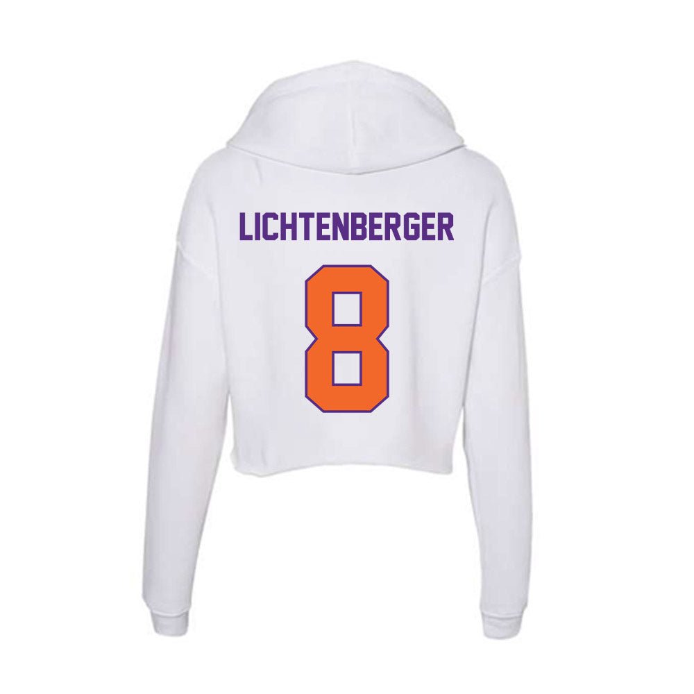 Clemson - NCAA Baseball : Tyler Lichtenberger - Women's Crop Fleece Hoodie-1