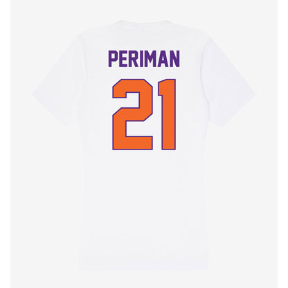 Clemson - NCAA Women's Basketball : Hadley Periman - Women's V-Neck T-Shirt-1