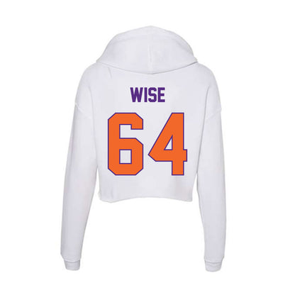 Clemson - NCAA Football : Grant Wise - Women's Crop Fleece Hoodie-1