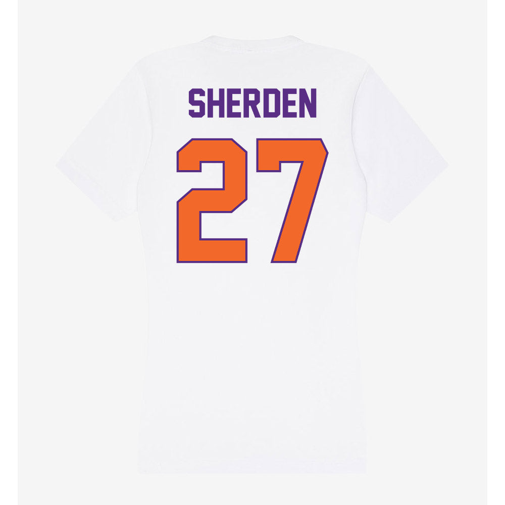 Clemson - NCAA Women's Soccer : Erin Sherden - Women's V-Neck T-Shirt-1