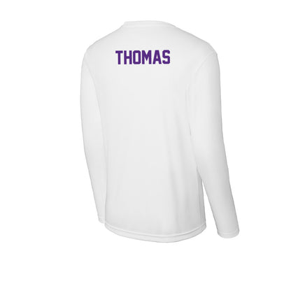 Clemson - NCAA Women's Track & Field : Shevaughn Thomas - Activewear Long Sleeve T-Shirt-1