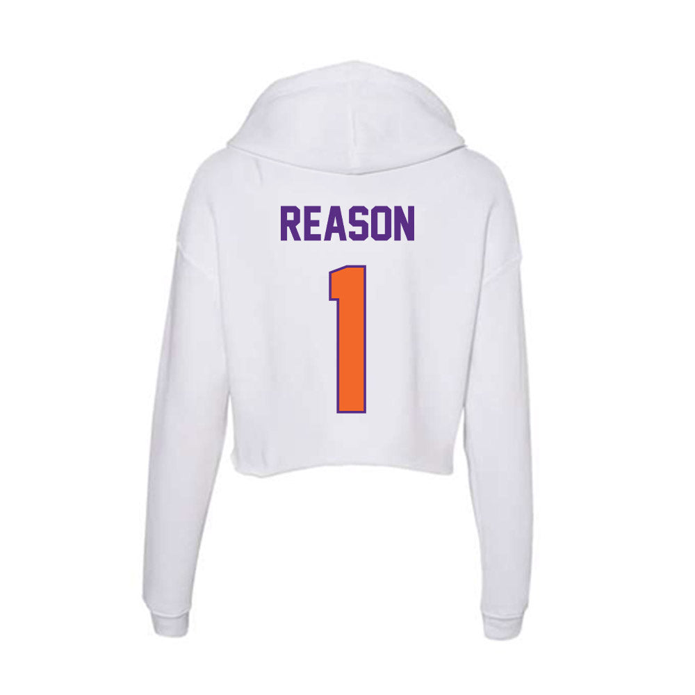 Clemson - NCAA Women's Soccer : Nona Reason - Women's Crop Fleece Hoodie-1