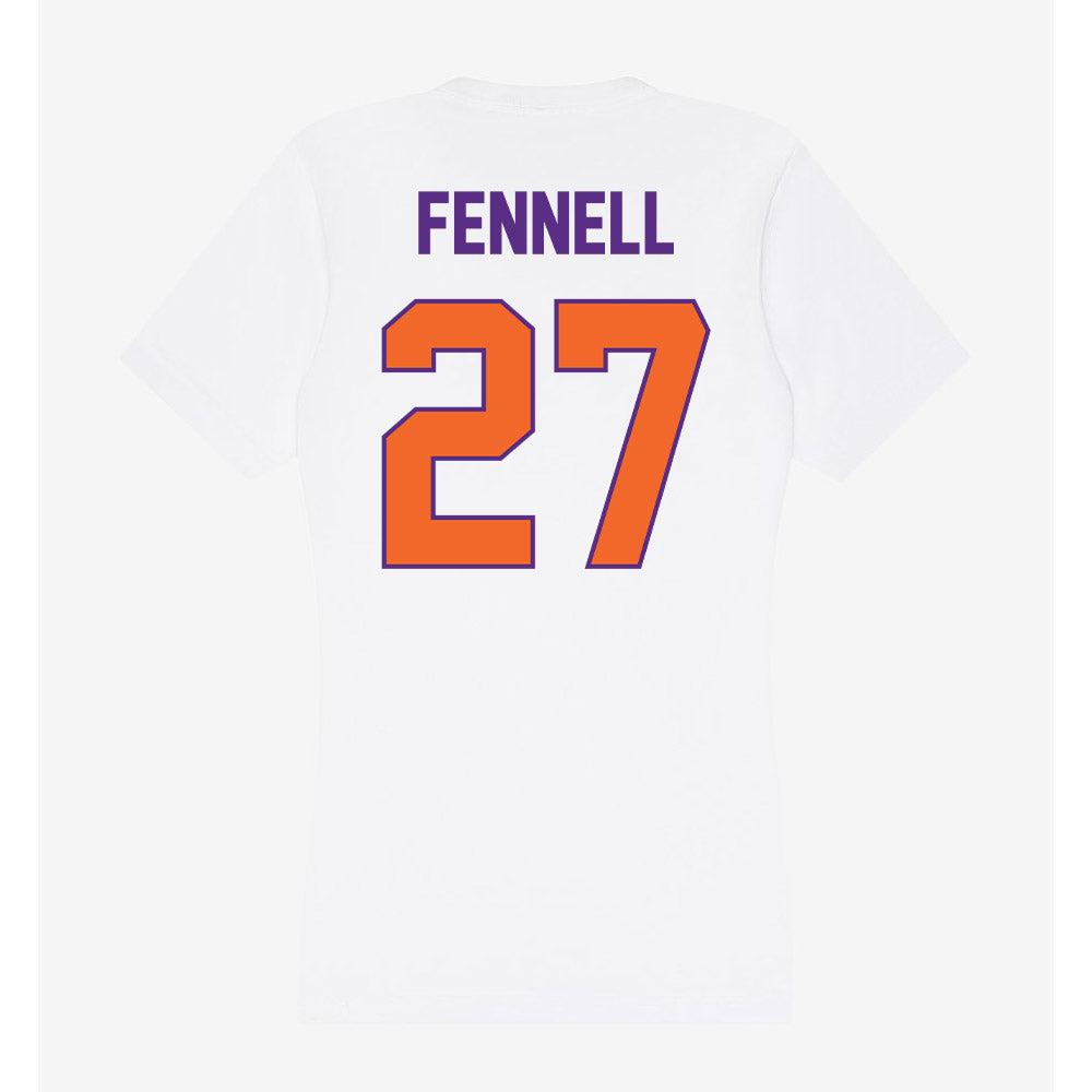 Clemson - NCAA Softball : Riley Fennell - Women's V-Neck T-Shirt-1
