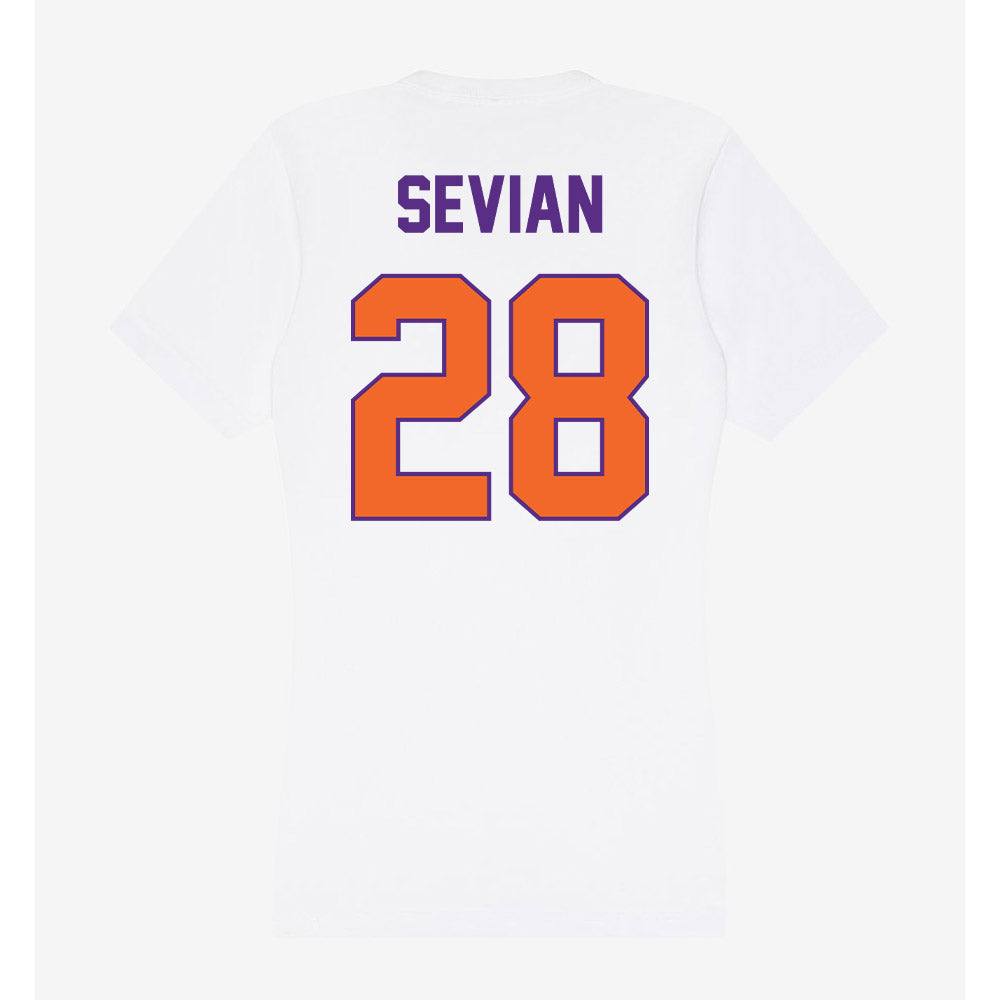 Clemson - NCAA Men's Soccer : Xander Sevian - Women's V-Neck T-Shirt-1