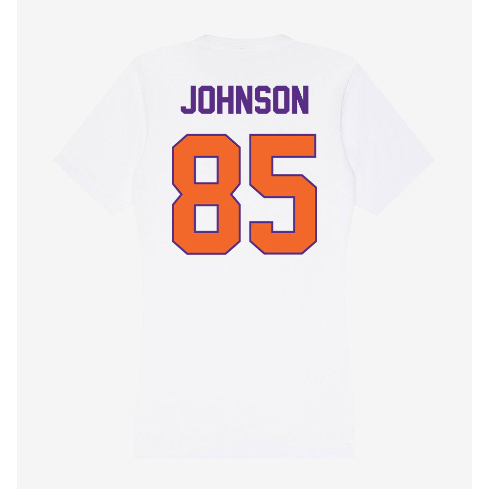Clemson - NCAA Football : Charlie Johnson - Women's V-Neck T-Shirt-1