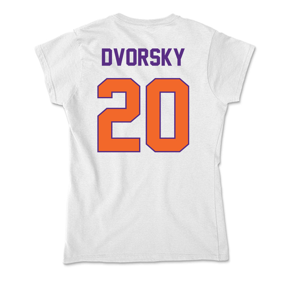 Clemson - NCAA Baseball : Nathan Dvorsky - Soft Style Women’s T-Shirt-1