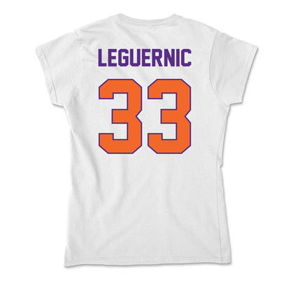Clemson - NCAA Baseball : Justin LeGuernic - Soft Style Women’s T-Shirt-1