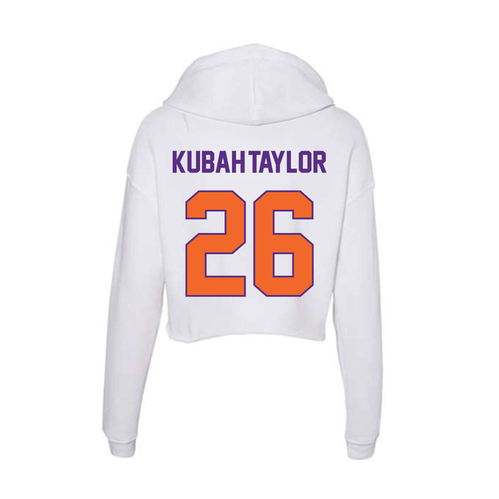 Clemson - NCAA Football : C.J. Kubah-Taylor - Women's Crop Fleece Hoodie-1
