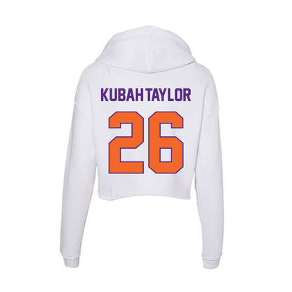 Clemson - NCAA Football : C.J. Kubah-Taylor - Women's Crop Fleece Hoodie-1