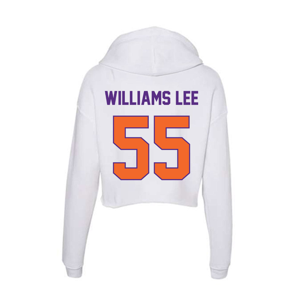 Clemson - NCAA Football : Makhi Williams Lee - Women's Crop Fleece Hooded Sweatshirt-1